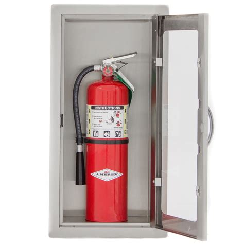 fire extinguisher cabinet stainless steel|fire extinguisher cabinet with lock.